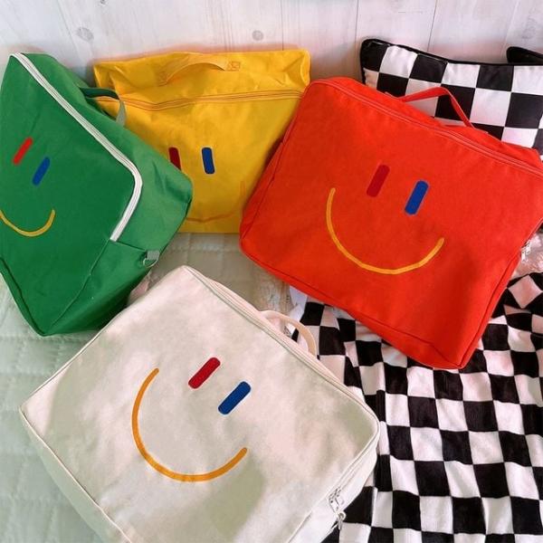 스마일사각빅백 천 1박2일 여행가방 여행용 보조가방 짐가방 트레블백 트래블백