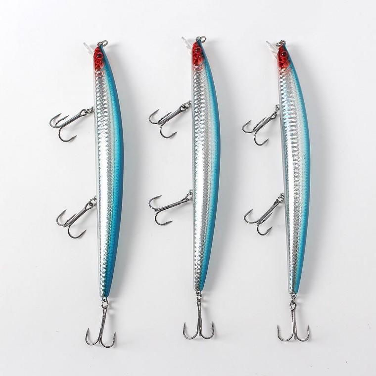 롱샷 플로팅 미노우 루어 3개 18cm 농어 빅베이트