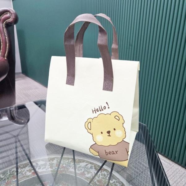 보온 보냉 도시락 가방 런치 백 베이지