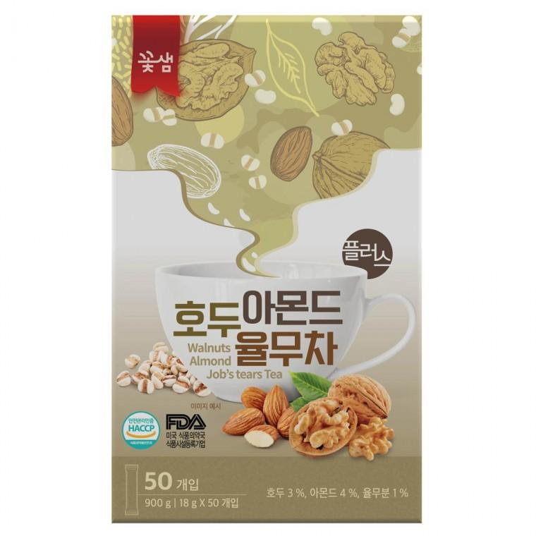 꽃샘 호두 아몬드 율무차 플러스 50T