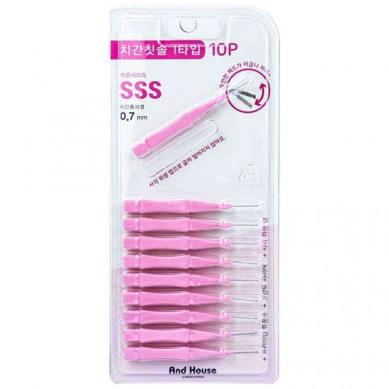 덴탈 치간칫솔 I형 10P SSS 0.7mm