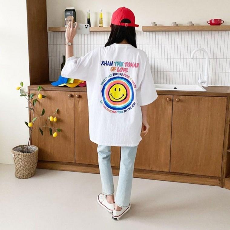티셔츠 빅사이즈 반팔 다솜결 롱
