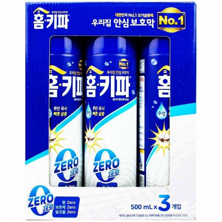 홈키파 엘비이 제로 제트 에어로솔 500ml x 3개입