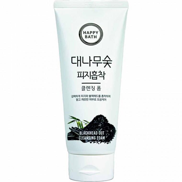 해피바스 대나무숯 피지흡착 클렌징폼 200g