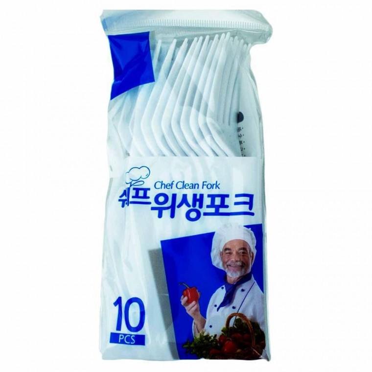 쉐프 위생포크 10개입 5개
