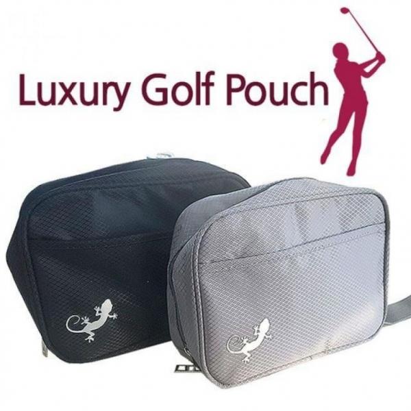 저스티스 럭셔리 골프파우치 볼주머니 필드용품 보조가방 손가방 파우치 골프 휴대용
