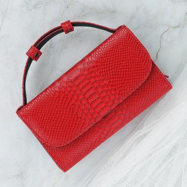 레드 여성 미니 크로스 소지품 손가방 핸드백 미니백 캐주얼백 여자 30대 여성 핸드백 쇼핑몰 예쁜