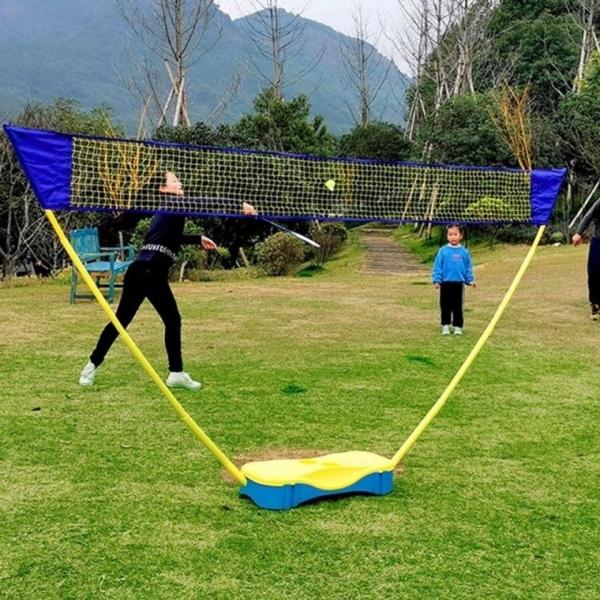 모임 간편설치 휴대용 배드민턴 네트 라켓 세트 배드민턴 라켓 폴대 베드민턴 탁구 테니스 가방