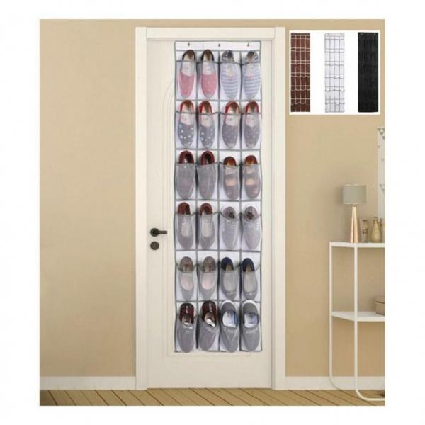 24칸 신발 수납 포켓 벽걸이 공간활용 대용량 보관대 파우치 가방 주머니 대용량 수납 포켓 신발 소품
