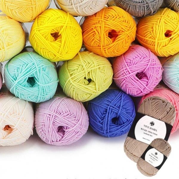 44종 밀키 뜨개실 가볍고 부드러운 실 인형 가방 악세 의류 모자 코튼 악세서리 내열성 킬키 인형