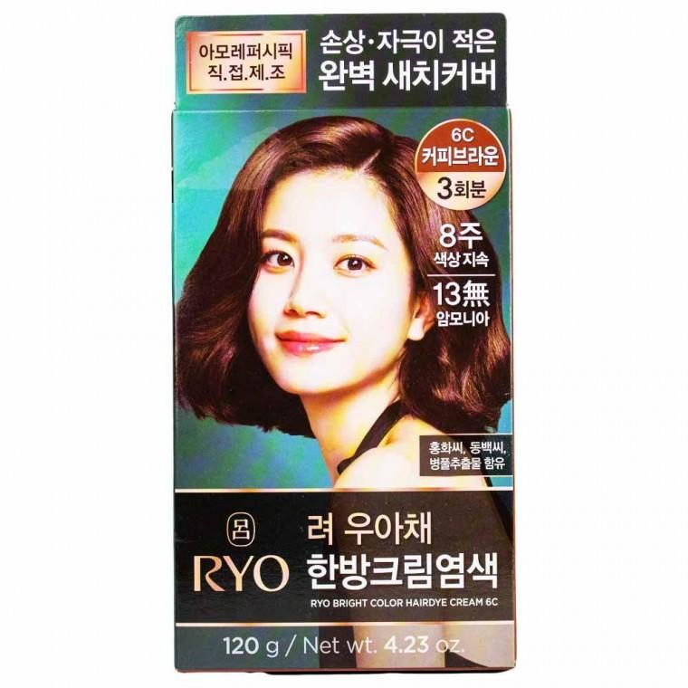 려 우아채 멋내기 새치크림 6C-커피브라운 3회분