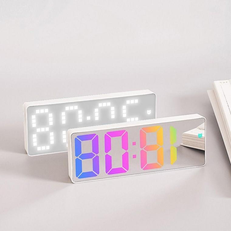시계 무선 LED 습도 탁상 디지털 온도 알람 인테리어 용