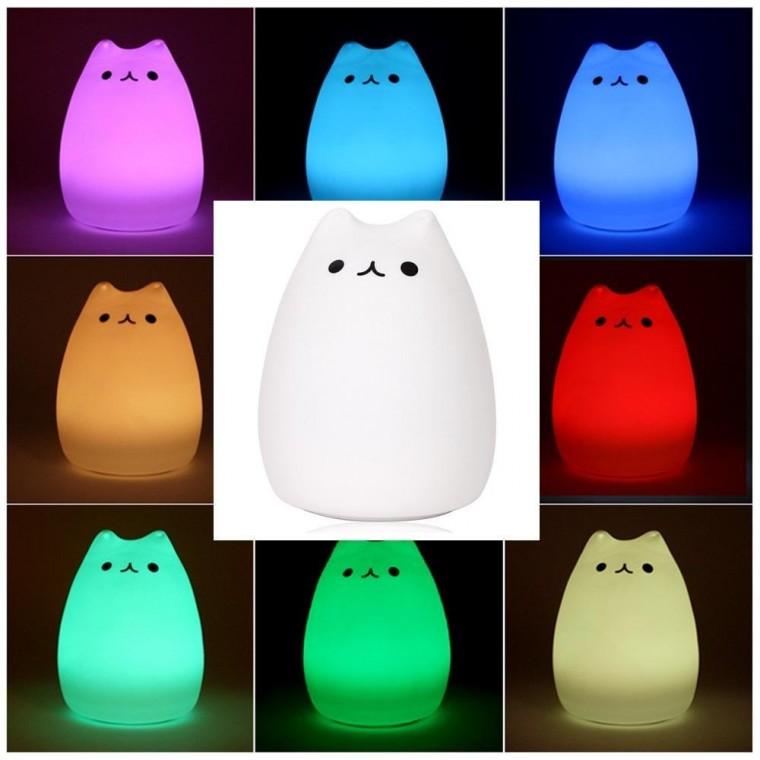 소프트 냥이 말랑말랑 LED 수유등 미등 무드등 조명등