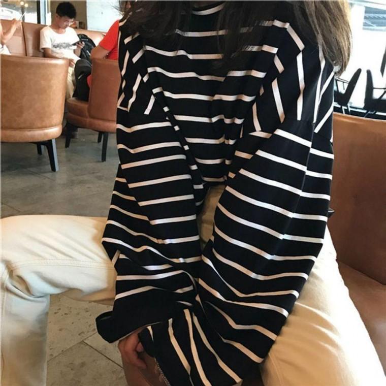 티셔츠 여성 긴팔티 루즈핏 슬리브 긴팔티 롱슬