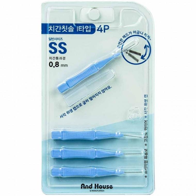 덴탈 치간칫솔 I형 4P SS 0.8mm