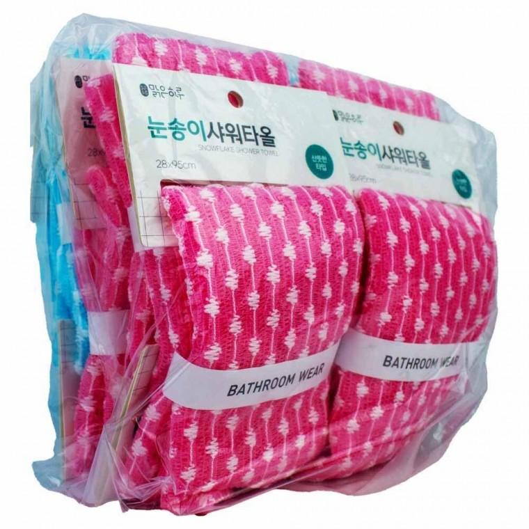 맑은하루 눈송이 샤워타올 28 x 95cm 10개입