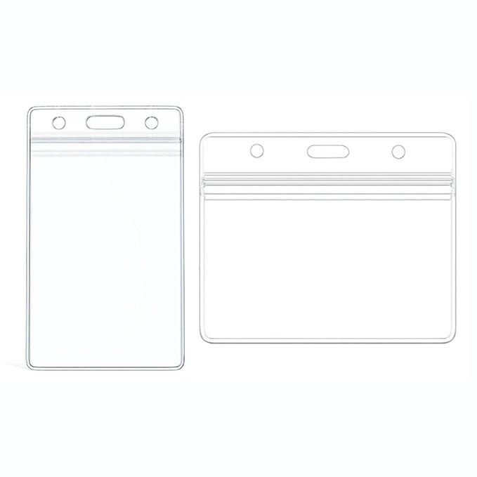 PVC 방수 명찰 케이스 출입증 커버 학생증 홀더