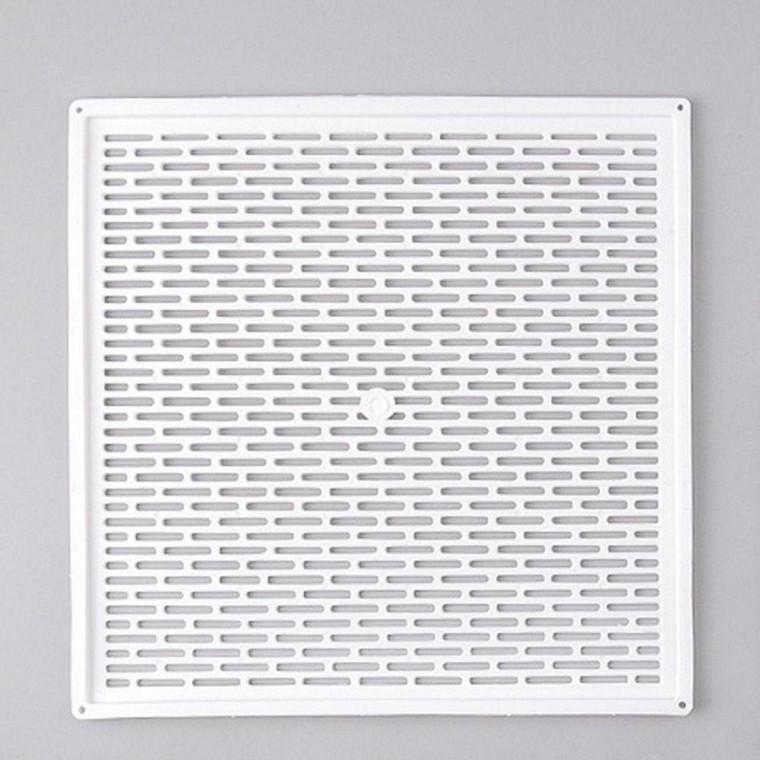 통풍용 환기 덮개 택 그릴 화이트 정사각 320x320mm 풍기 화장실