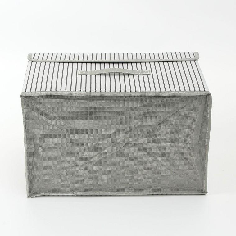 접이식 줄무늬 수납함 38x24cm 수납 정리함