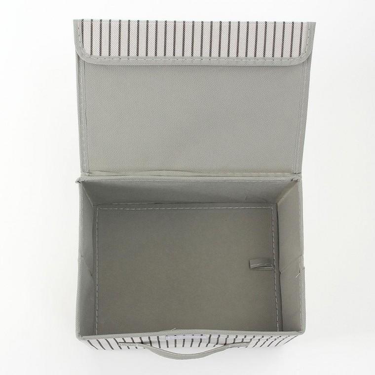 접이식 줄무늬 수납함 26x21cm 옷정리함