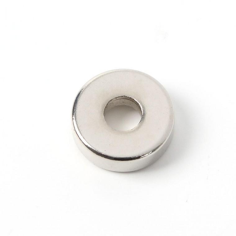 접시머리 원형 자석 10개입 15x5mm 홀105