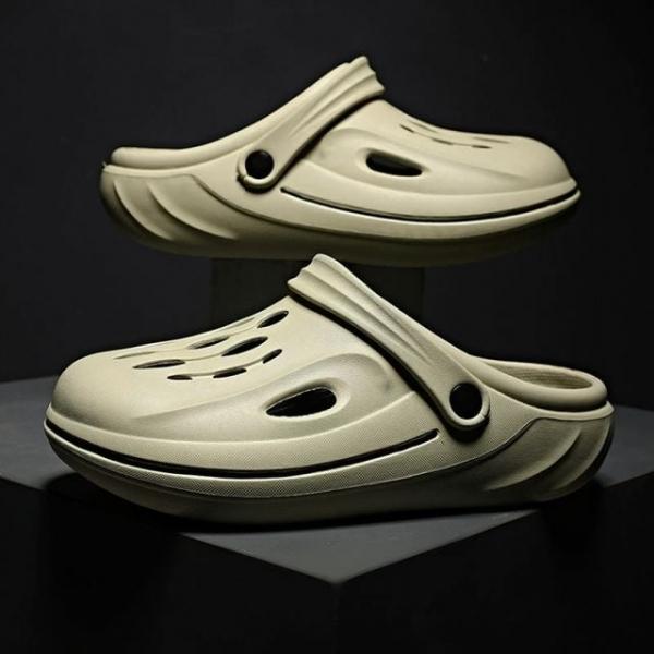 라이트 펀칭 샌들 슬리퍼 여름슬리퍼 (270-275mm) (275mm) (베이지)