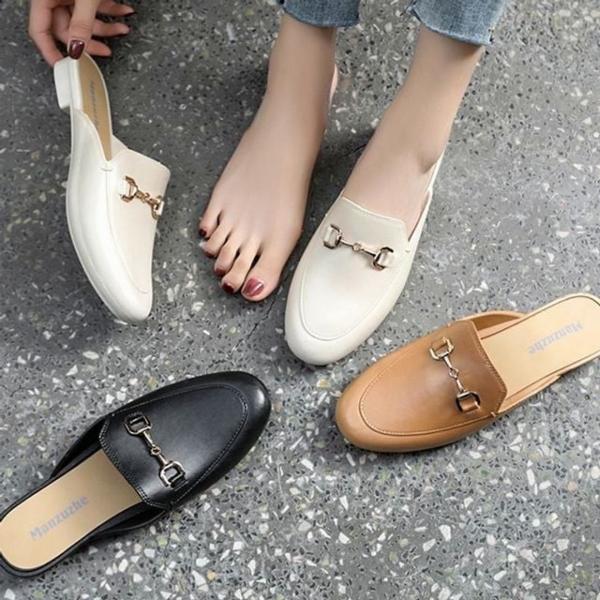 여성 여름 장마철 젤리슈즈 뮬 슬리퍼 블로퍼 단화 3색