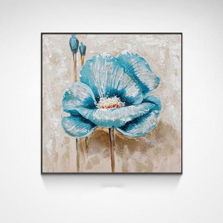 인테리어 3D 플라워 캔버스 아트 프레임 60x60cm