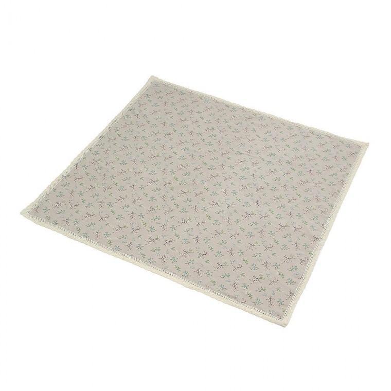 렉탱귤러 테이블 커버 140x160cm 플라워 브랜치 패턴