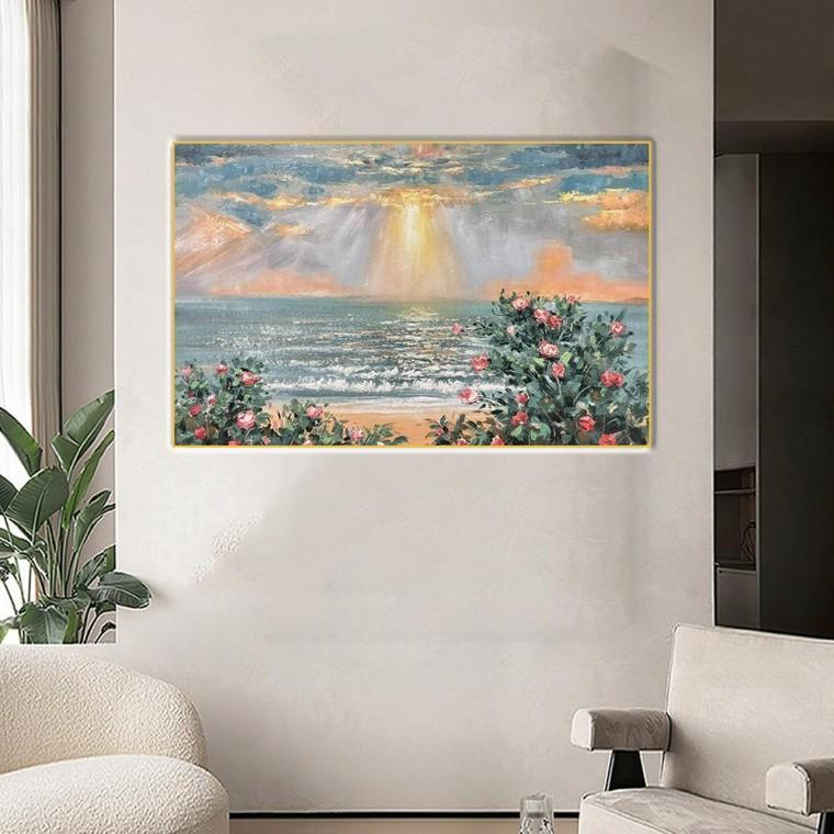 인테리어 3D 장미 캔버스 아트액자 80x60cm