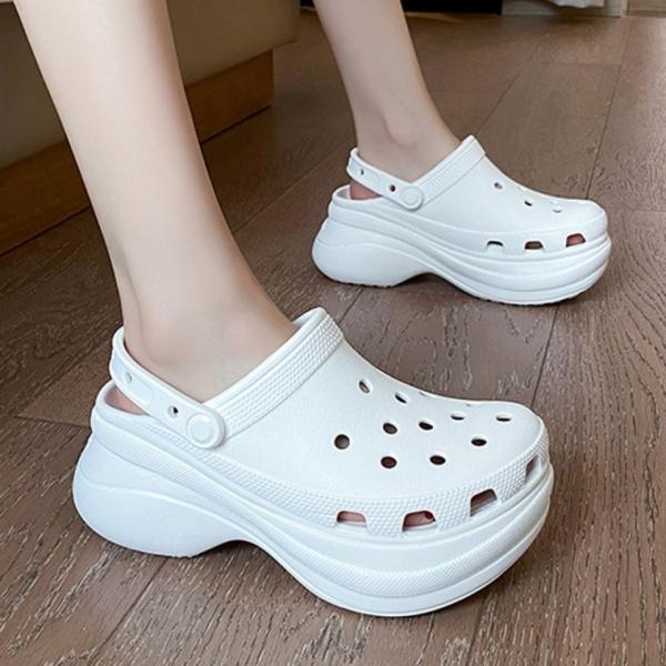4cm 말랑 푹신 발편한 아쿠아 슬리퍼 여름 쿠션 샌들 키높이 통굽 슬리퍼