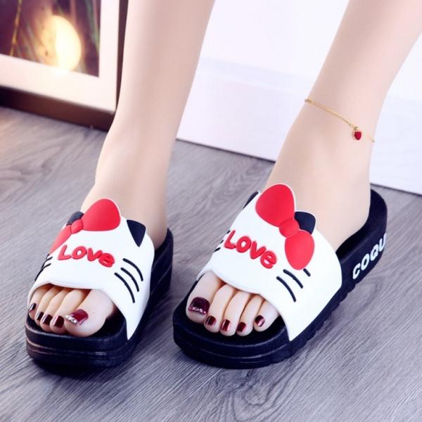 230-250 고양이 리본 슬리퍼