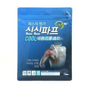 신신파프 COOL 5매 6310 근육통 허리통증 어깨결림 신경통 관절통 진통 효과 쿨 파스