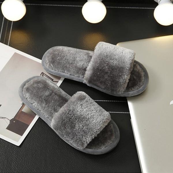 230-255mm 빅사이즈가능한 방한 털슬리퍼