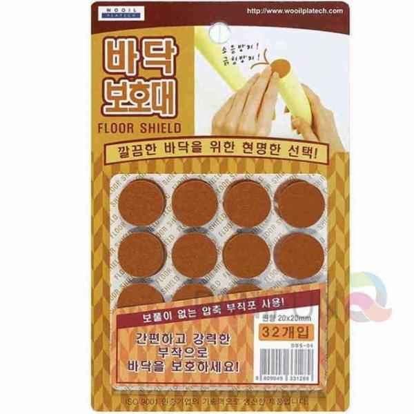 바닥 보호대 원형 32개 의자소음방지 압축부직포 의자스티커 긁힘방지 의자패드