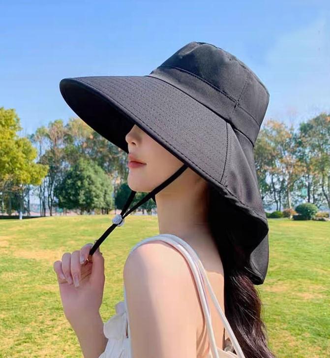 여성 와이드 플랩캡 모자 썬캡 농사모자 휴가모자 야외모자 물놀이모자