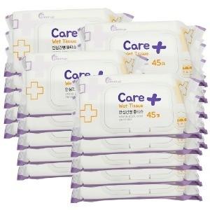 간병 전용 물티슈 캡형 45매X20팩 900매 / 0070-20 간병 환자용 조리원 요양병원