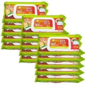 태광물걸레청소포(대)25매X15팩 375매(한박스) / 7172-15청소포 리필 청소 대형 밀대