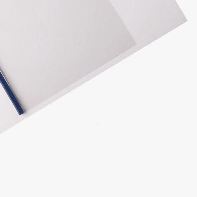 제본 노트 커버 스틸 열제본 표지 4mm 청색 100매 제본링 pvc