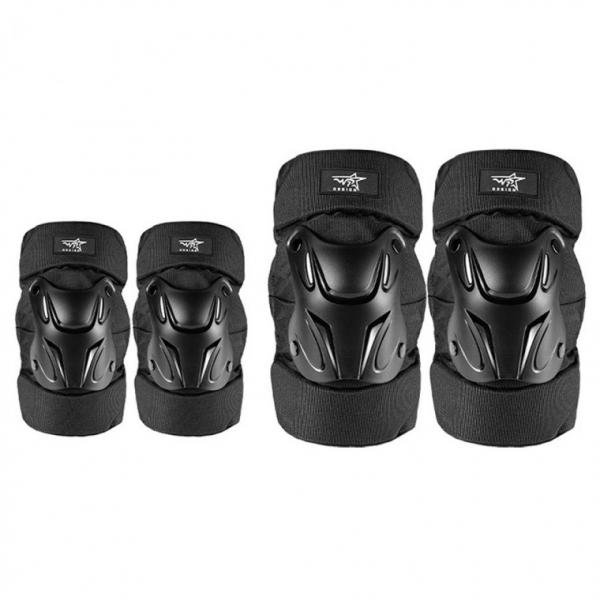 팔꿈치보호대2P+무릎보호대2P 반사판 라이딩 보호대