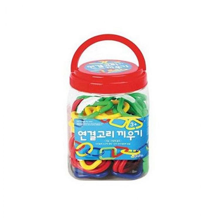 연결 고리 끼우기 유아 장난감 창의력 감각 발달 지능 개발 창작 교육