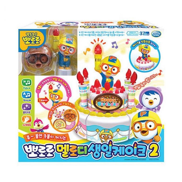 뽀로로 멜로디 생일 케이크 어린이 파티 놀이 장난감 역할 소꿉 주방