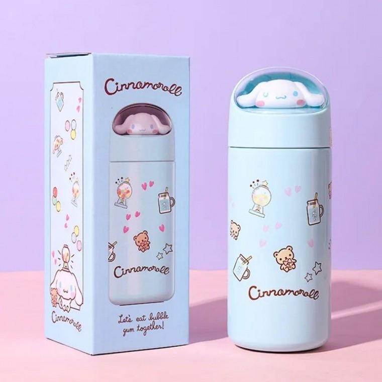 피규어 우주캡슐 350ml 시나모롤 빨대물컵 텀블러 물병