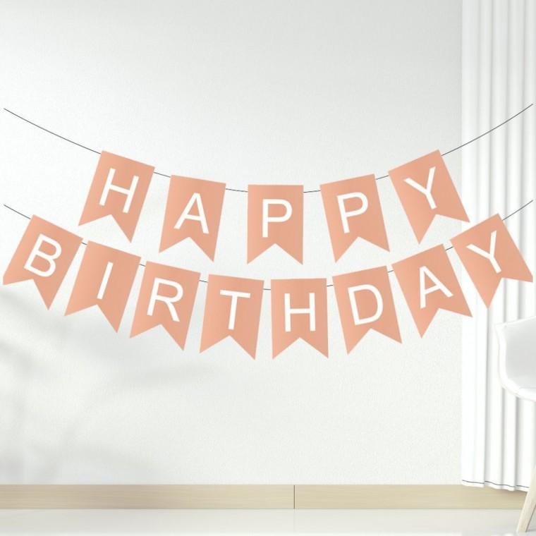 생일가랜드 파티장식 배너 포토존 꾸미기소품 테이블세팅 풍선 현수막 인테리어 핑크세트