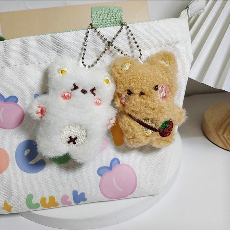 [지앤지] 젤리곰 인형키링 미니 곰돌이 키홀더 곰인형키링 커플키링 에어팟 스트랩 가방 백참