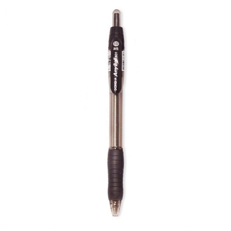 동아 볼펜 애니볼 501 유성볼펜 1.0mm (블랙) (12자루) 1다스
