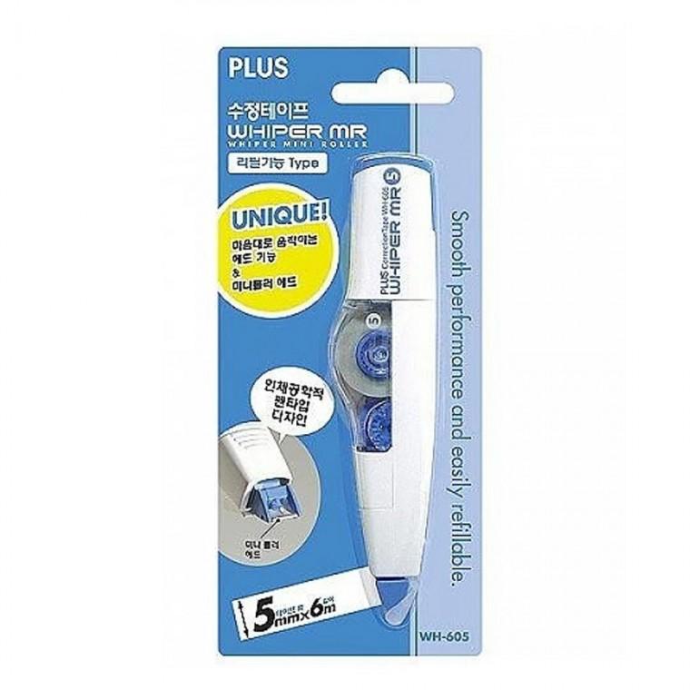 PLUS 펜형 수정테이프 5mm (블루)