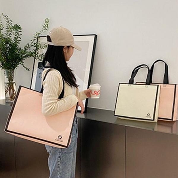주문 가능 무지 부직포 가방 선물봉투 쇼핑백 손잡이