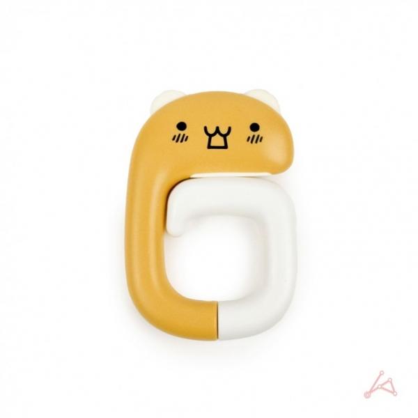 캐릭터 가방걸이 옐로우 고양이