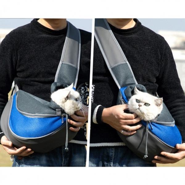 탈출금지애견메쉬슬링백 이동 애견 카시트 산책가방